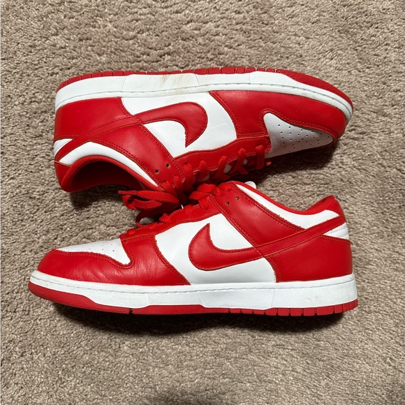 Nike Dunk Low SP White/University Red Mens Size 12 - Picture 3 of 8